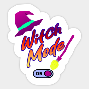 Witch Mode: Activated Sticker